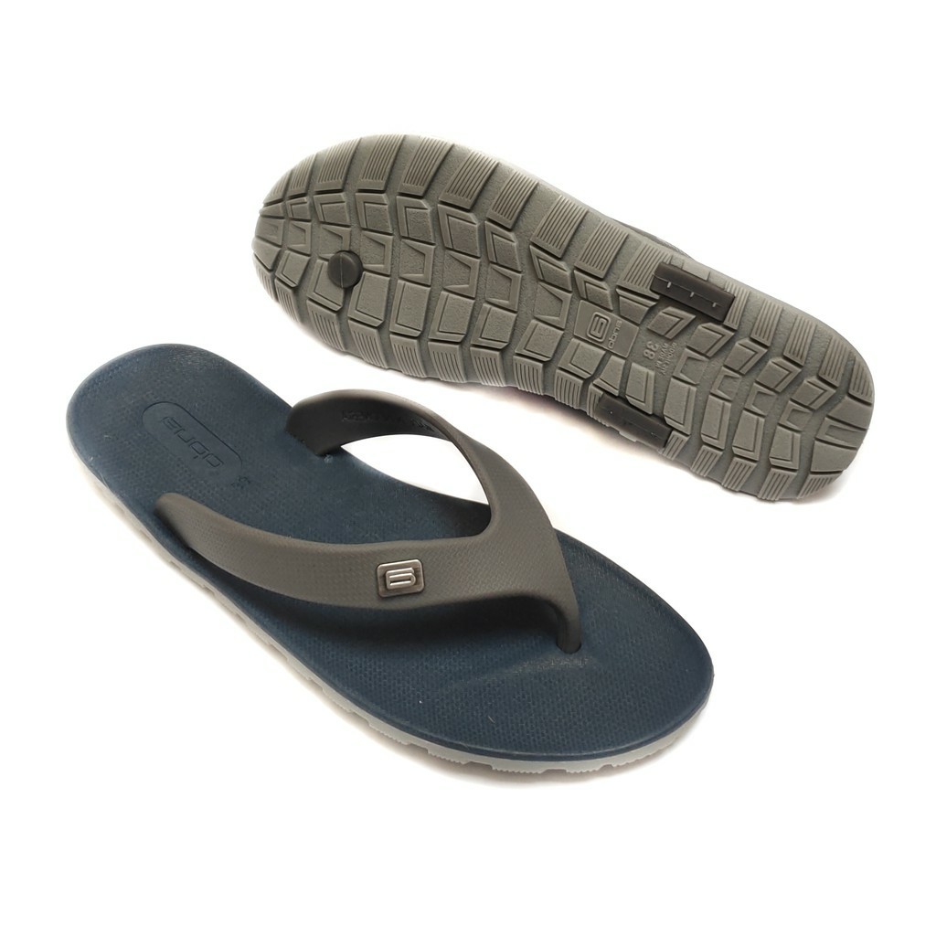 Ando Viral Sandal Jepit Pria Premium Sol Karet Anti Slip Sendal Distro Cowok Laki Black series Ando Original