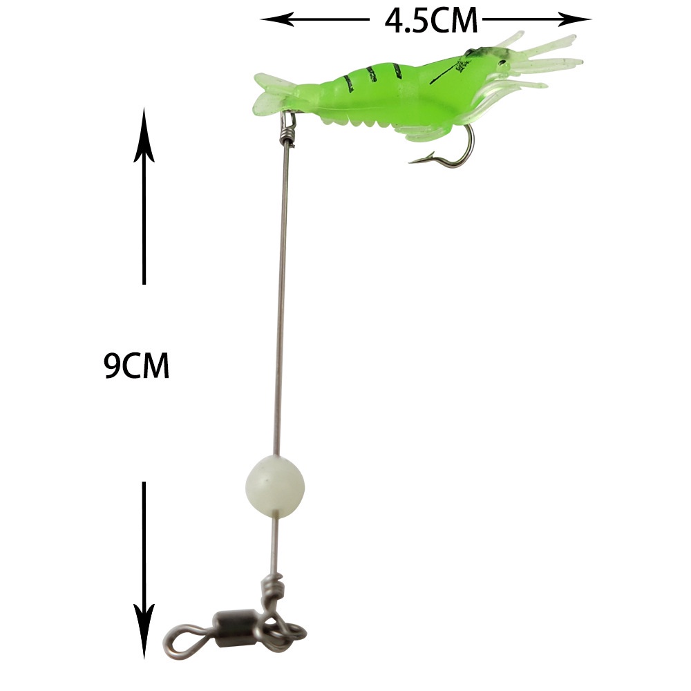 Umpan Pancing Soft Bait Bentuk Udang Ukuran 4.5cm / 1.9g