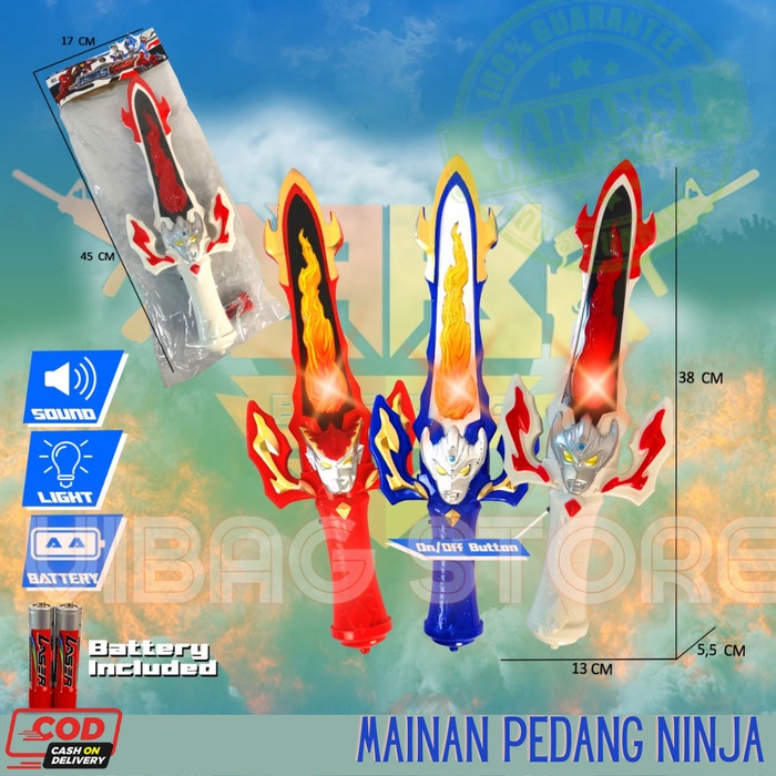 Mainan Pedang Ultraman Sword Ninja Saga Power Rangers BRO1354