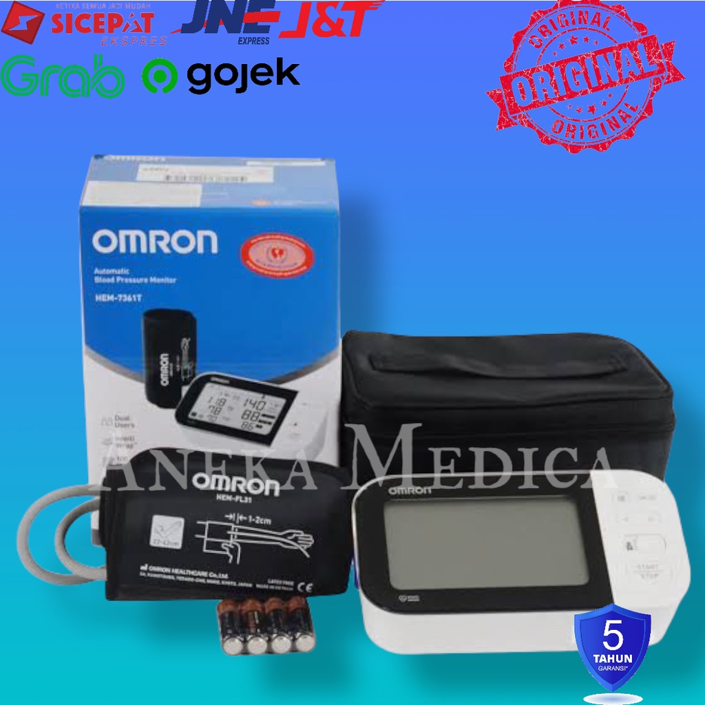 OMRON Tensimeter BPM HEM-7361T (With Bluetooth)