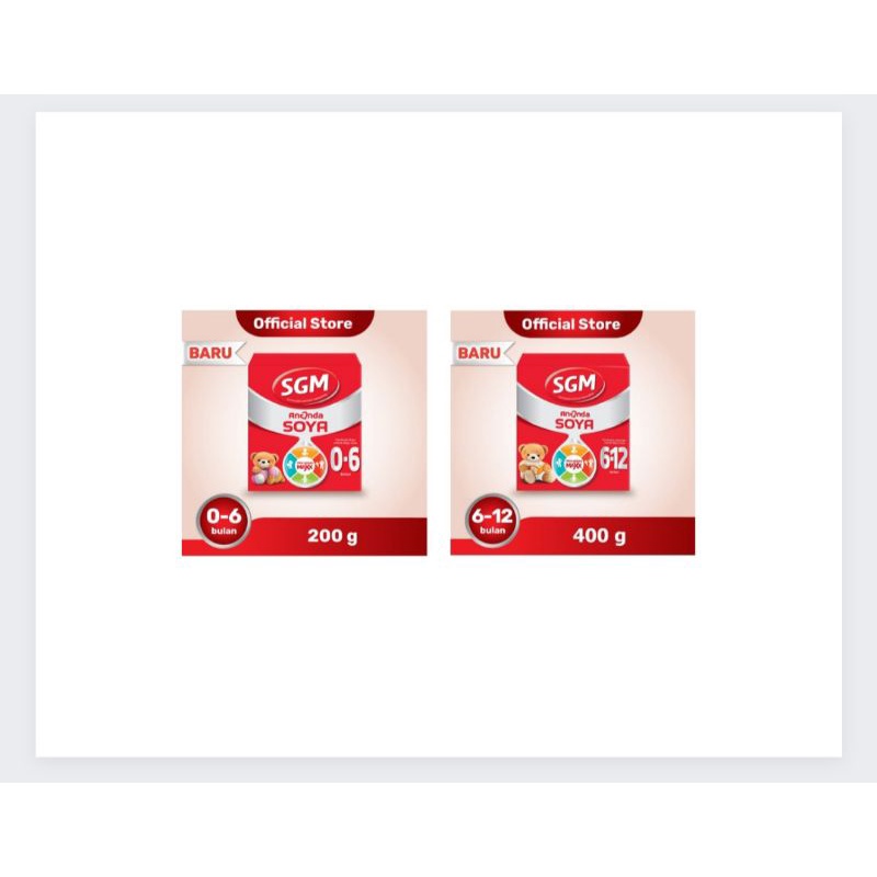 SGM Ananda Soya 0-6 bulan 200 gram dan SGM Ananda Soya 6-12 bulan 400 gram Yogyakarta