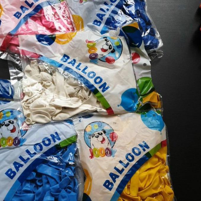 Balon 5 inch per pack isi 100 warna doff /metalic