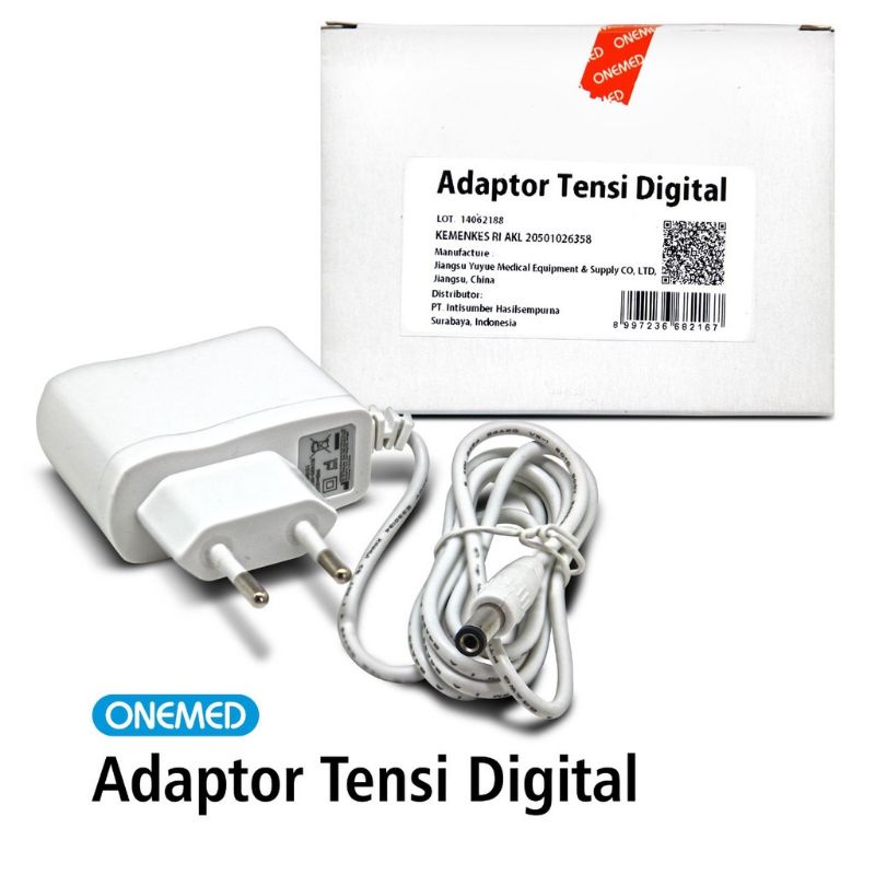 Adaptor Tensimeter Digital AC / DC Putih Onemed