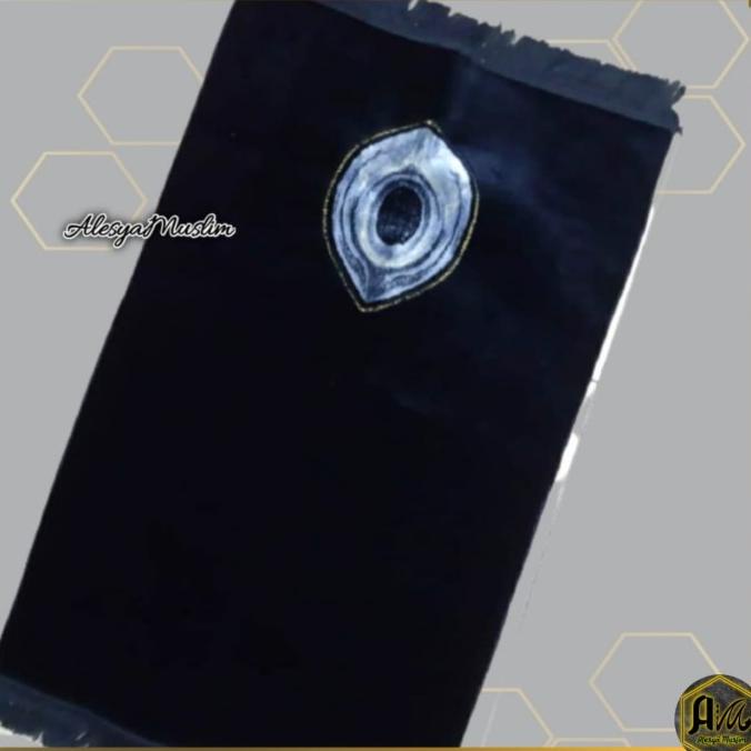 Sajadah Yakar Kiswah Hitam Midi Beludru/Harga Grosir