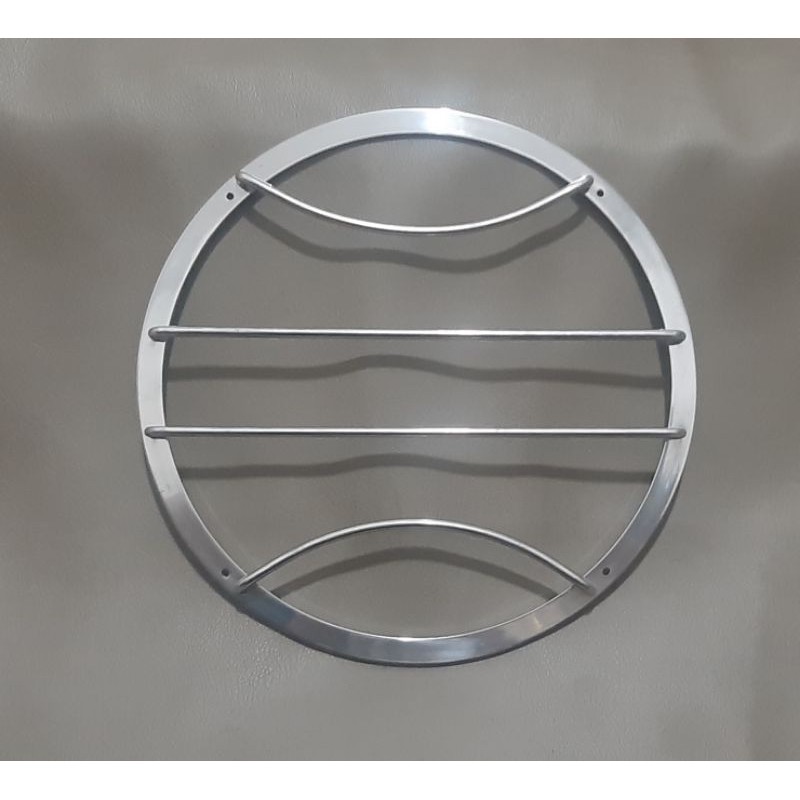Grill Subwoofer 12 inch  Chrome Jari 4 Lengkung Lurus Gril Tutup Ring Speaker 12inch Alumunium Stain