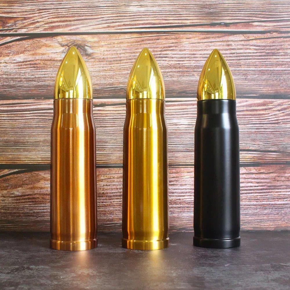 termos stainless model peluru unik dan lucu bullet model vacum lock sd-1025-1