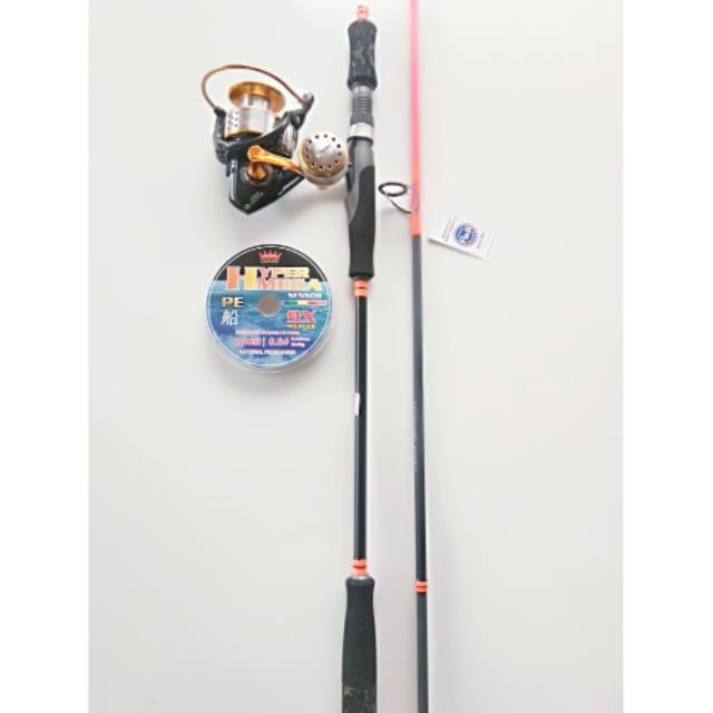 PAKET ALAT PANCING JIGGING FULL FUJI POWERHANDLE KARBON ...