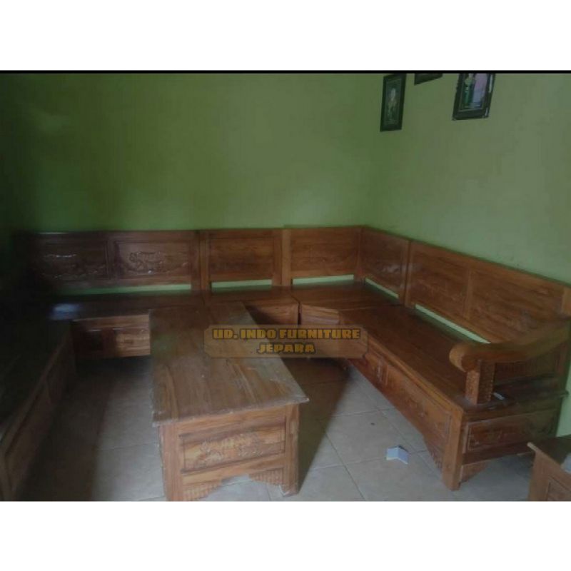 furnitur jati meja kursi sudut murah jepara
