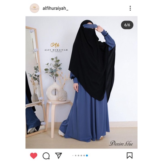 French Khimar Sakura by Alfi Huraiyah