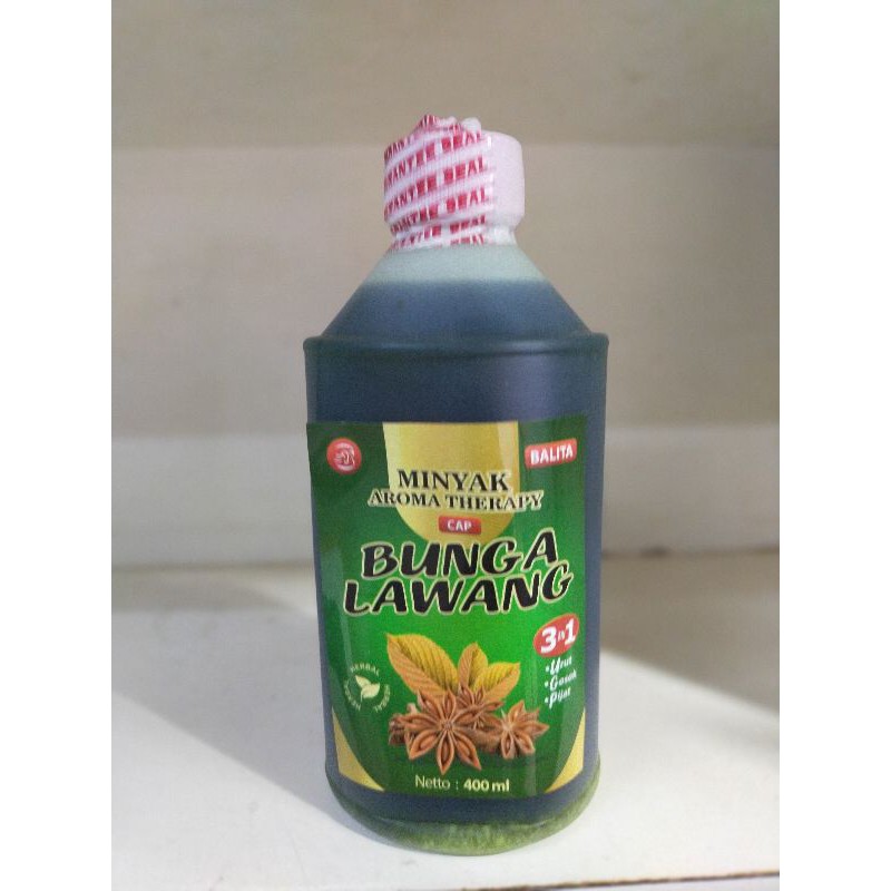 

Minyak Oles Cap Bunga Lawang 400ml