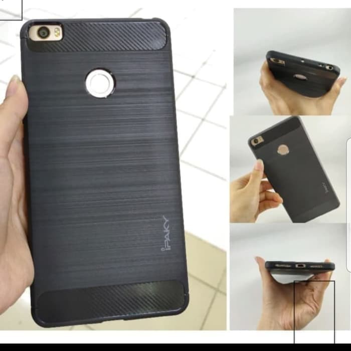 Softcase Xiaomi Mi Max 1 Mi Max 2 Mi Max 3 Ipaky Carbon Slimfit Casing Silikon Carbon