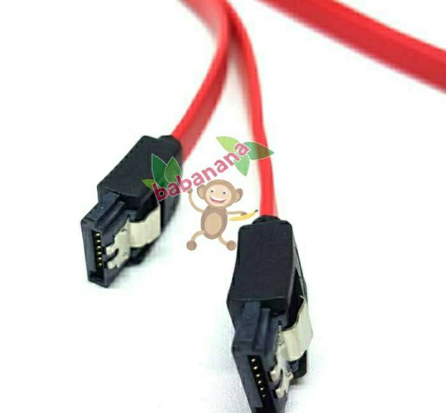 Kabel Sata 3 III 6Gbps Klip Besi Straight Lurus