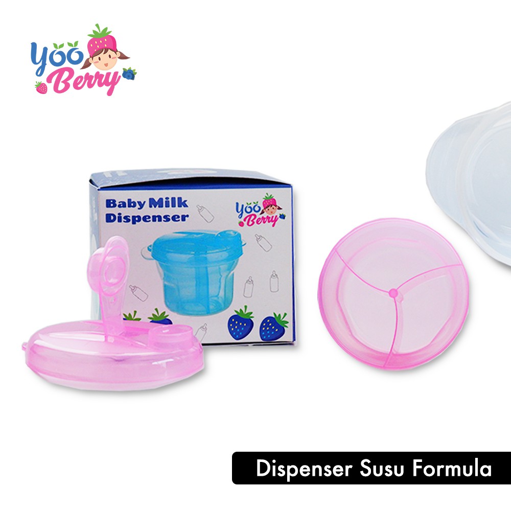 YooBerry Milk Powder Dispenser Susu Formula Bayi Tempat Kontainer Snack Susu Buah Berry Mart