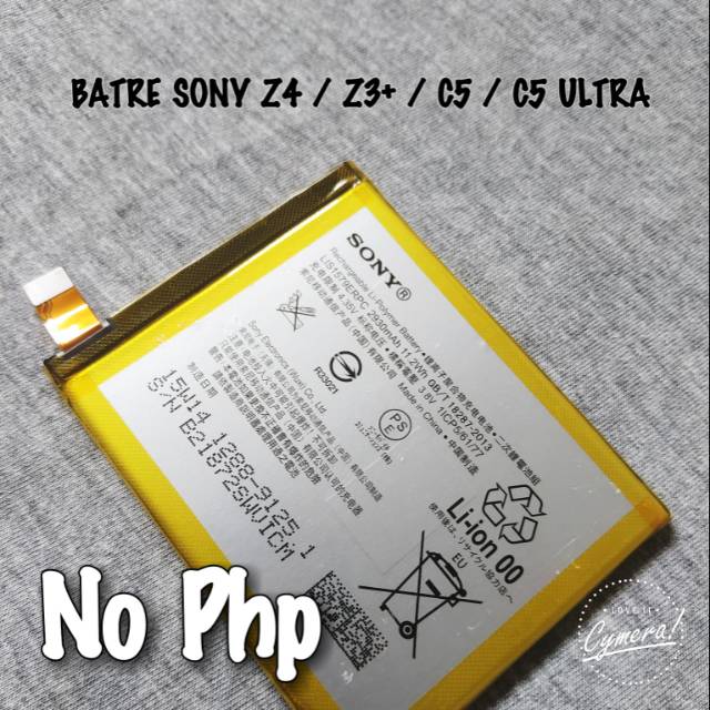 BATRE BATERAI SONY XPERIA Z4 / Z3+ / C5 / C5 ULTRA ORIGINAL BATTERY