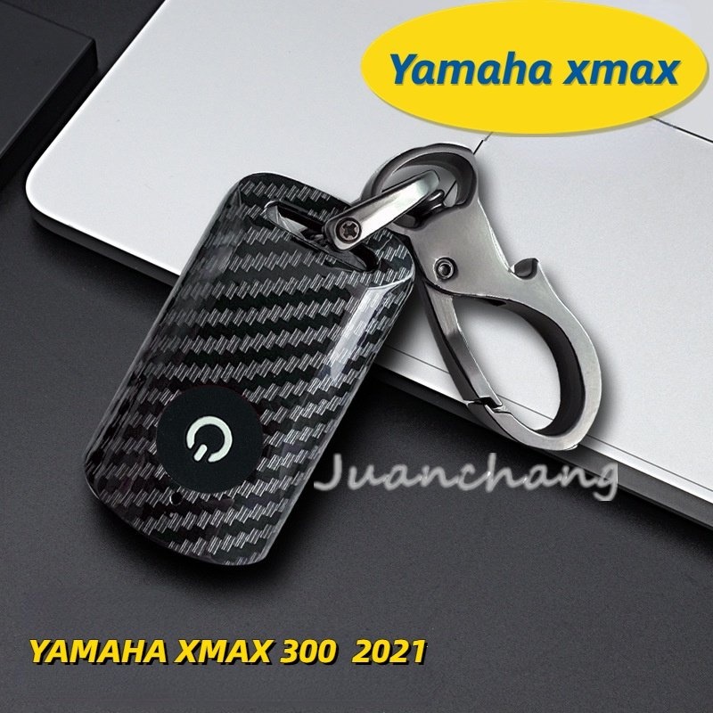 Case Kunci Remote Mobil Bahan TPU carbon fiber Untuk Yamaha Xmax 300 2021 Nmax / 2022 / 2020 Aerox S Xmax x 250 125 309 300 400 NVX155