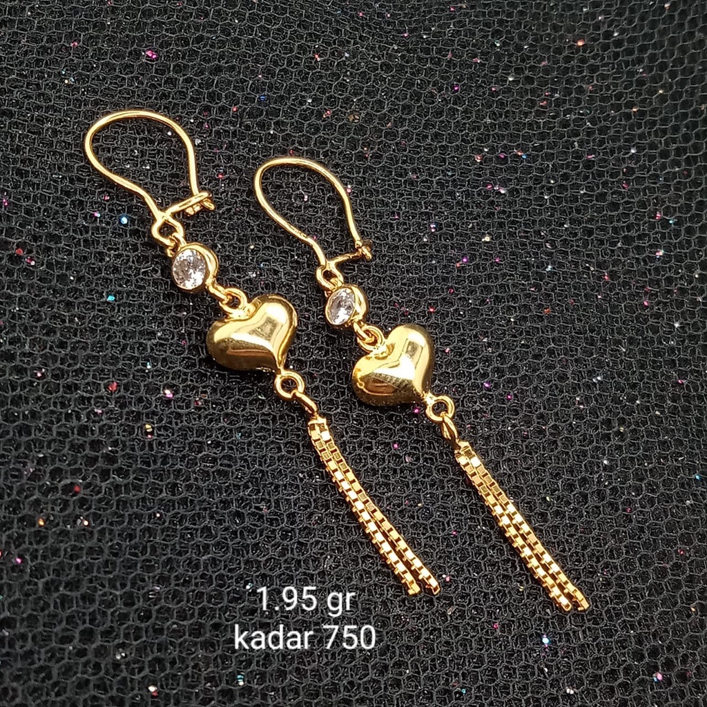 Anting Emas 17K - 1.95 gr Kadar 750 - 397