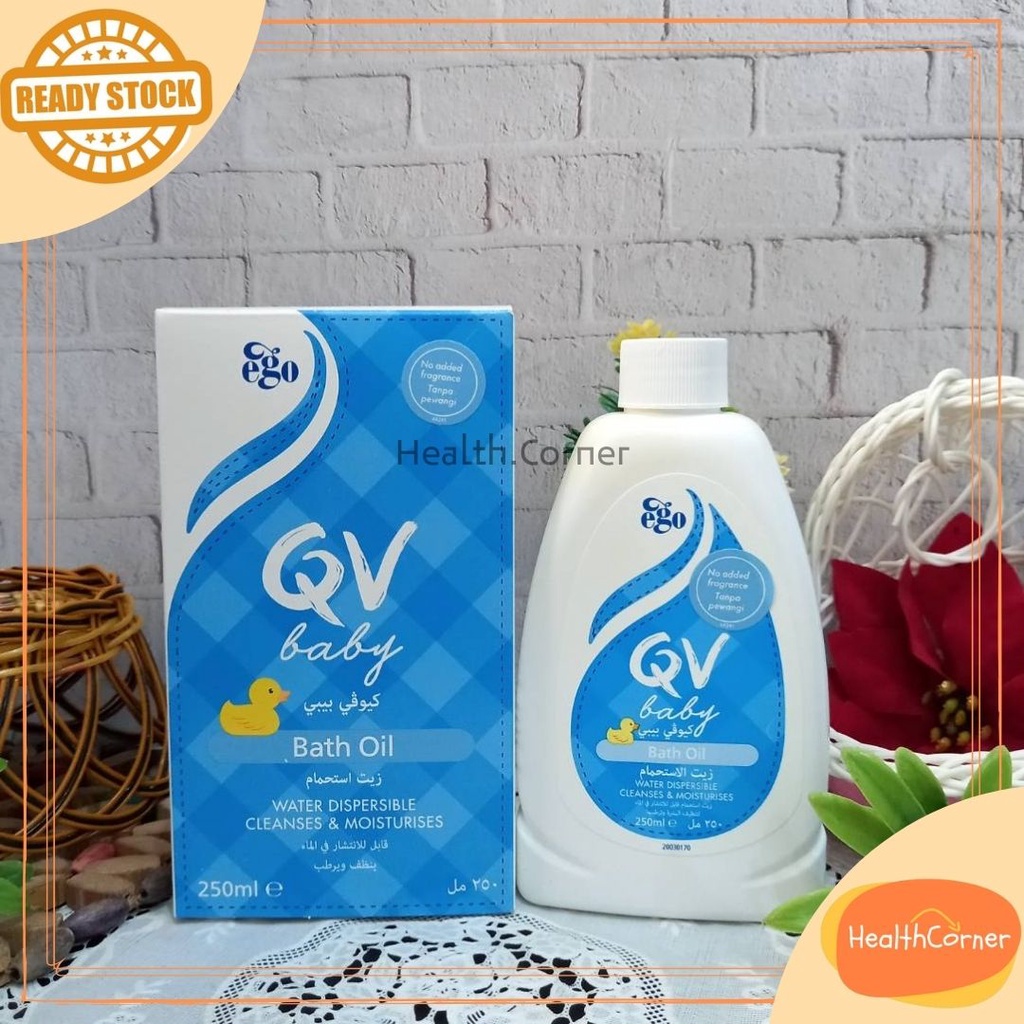 QV Baby Bath Oil Cleanses &amp; Moisturises 250ml / Sabun Mandi Anak