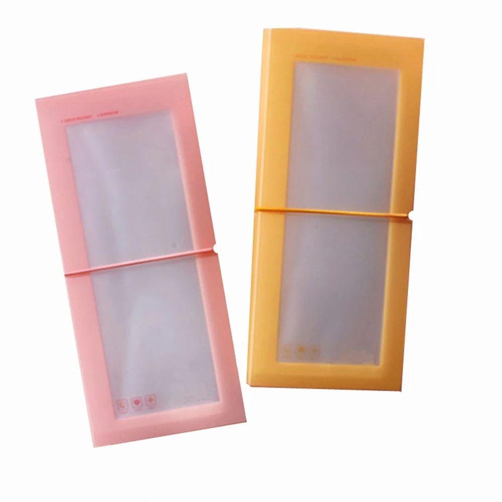 [Elegan] Tempat Nota Kartu Siswa Perlengkapan Sekolah|Stiker Foto Nota Warna Dengan Penyimpanan Scrapbooking 30slot