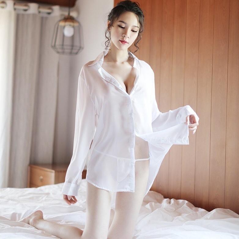 Kode 53 Sl009 Sexy Lingerie Kemeja Transparan Baju Tidur Seksi Wanita Shopee Indonesia