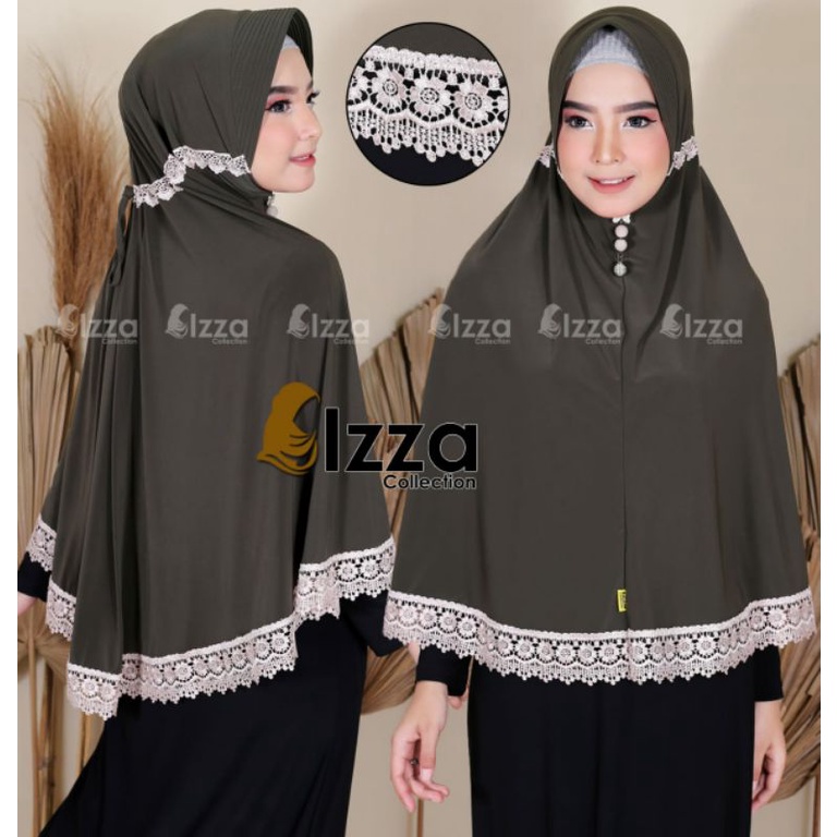 JILBAB INSTAN SERUT BELAKANG RENDA JUMBO