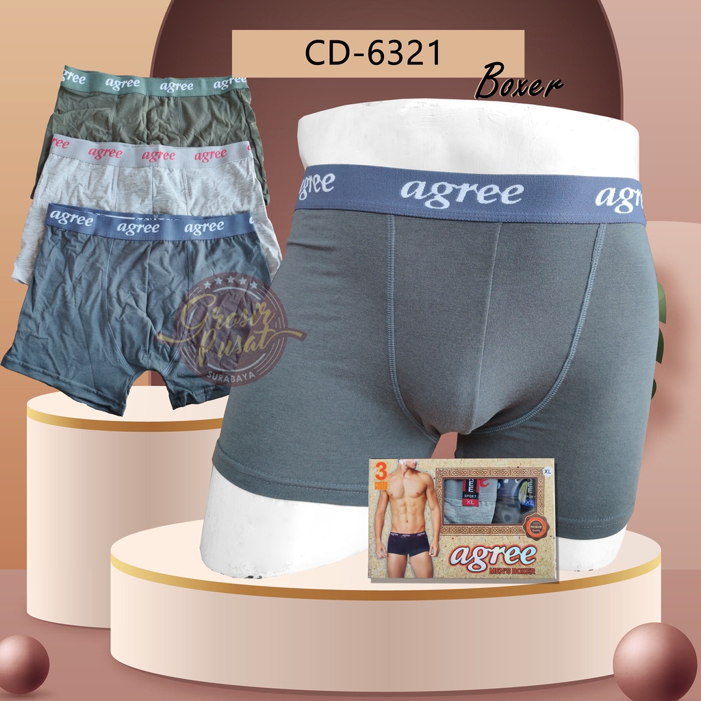 Celana Dalam Pria Boxer Agree Premium Original CD 6321