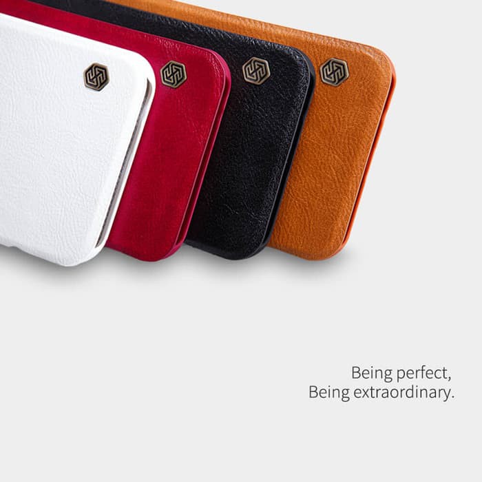 Flip Cover SAMSUNG Galaxy J3 Pro 2017 Nillkin Qin Leather Flip Hard Case Original