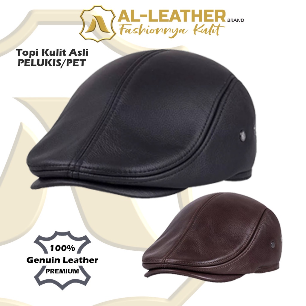 AL-Leather Topi Kulit Domba Asli Super Premium