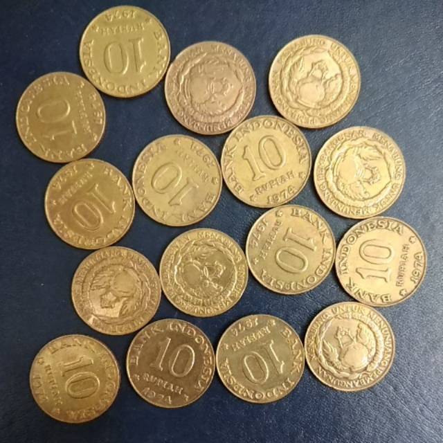 MAHAR PERNIKAHAN 10 RUPIAH TABANAS KUNING 1974