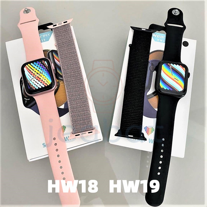 Garansi❤️IWO ORI HW68Mini/HW68Max/HW12/HW16/HW18/HW19/HW22 SERIES 8 SmartWatch Bluetooth Call Sport Kebugaran Split Screen-Masa garansi 6 bulan