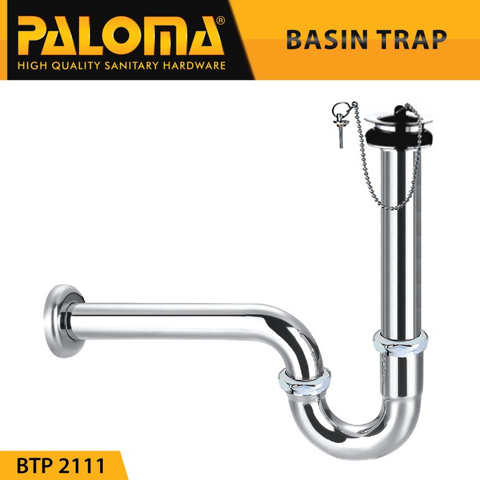 PALOMA BTP 2111 Sifon Afur Set P-Trap Pembuangan Wastafel Siphon Avur