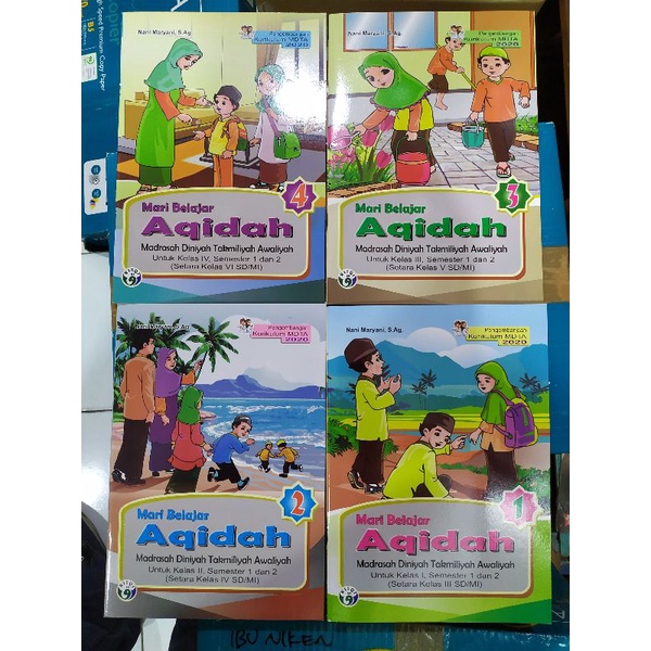 Buku MDTA Mari Belajara Aqidah Kelas 1,2,3,4 Kurikulum MDTA 2020