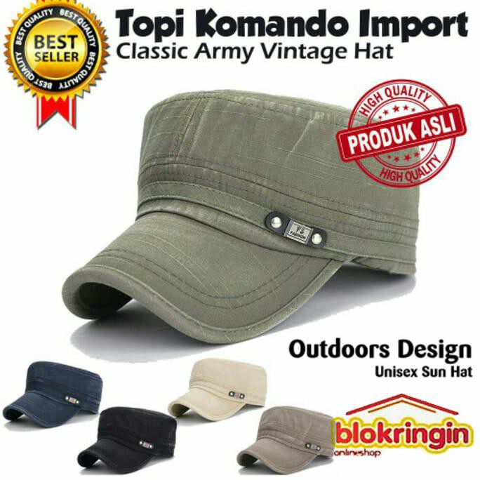 Murah Topi Komando Import Model Classic Army / Topi Snapback / Topi Army