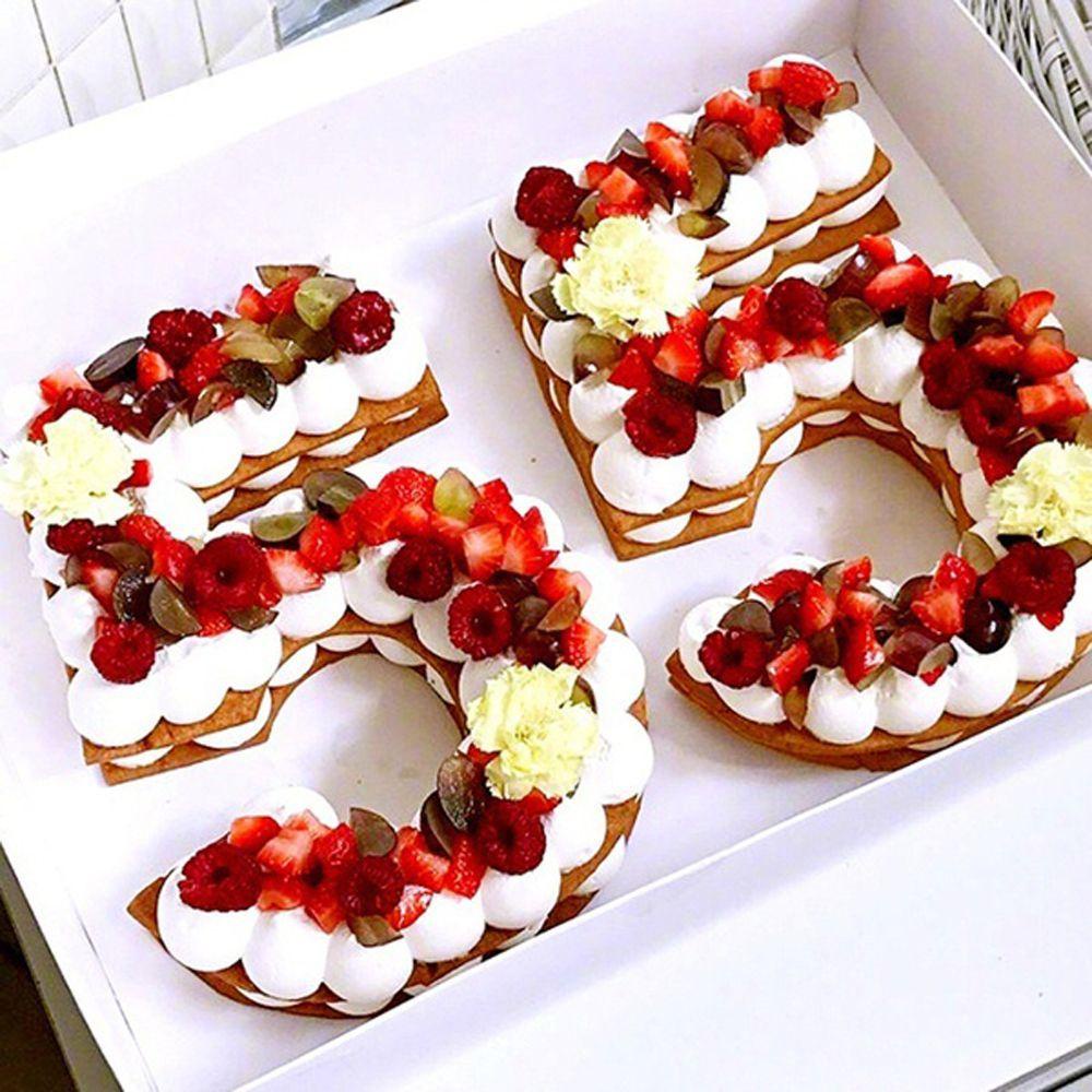 Solighter Number Cetakan Kue Bakeware Perlengkapan Anniversary Aksesoris Dapur Pesta Ulang Tahun Cake Mold
