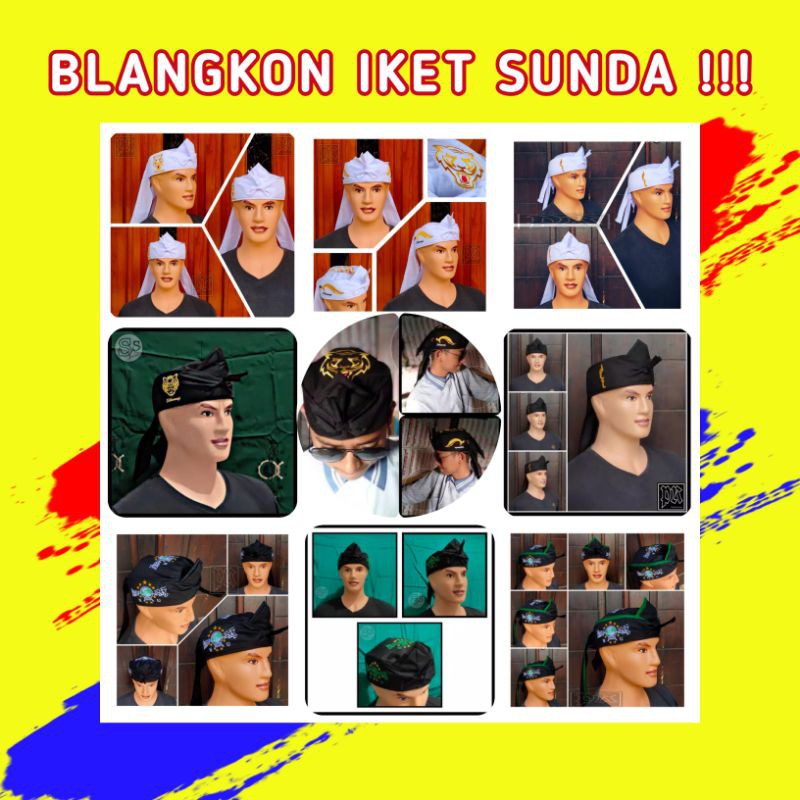 Iket Blangkon Sunda Siliwangi Motif Kujang Macan Bordir Iket Blangkon Siliwangi Sunda Cirebonan
