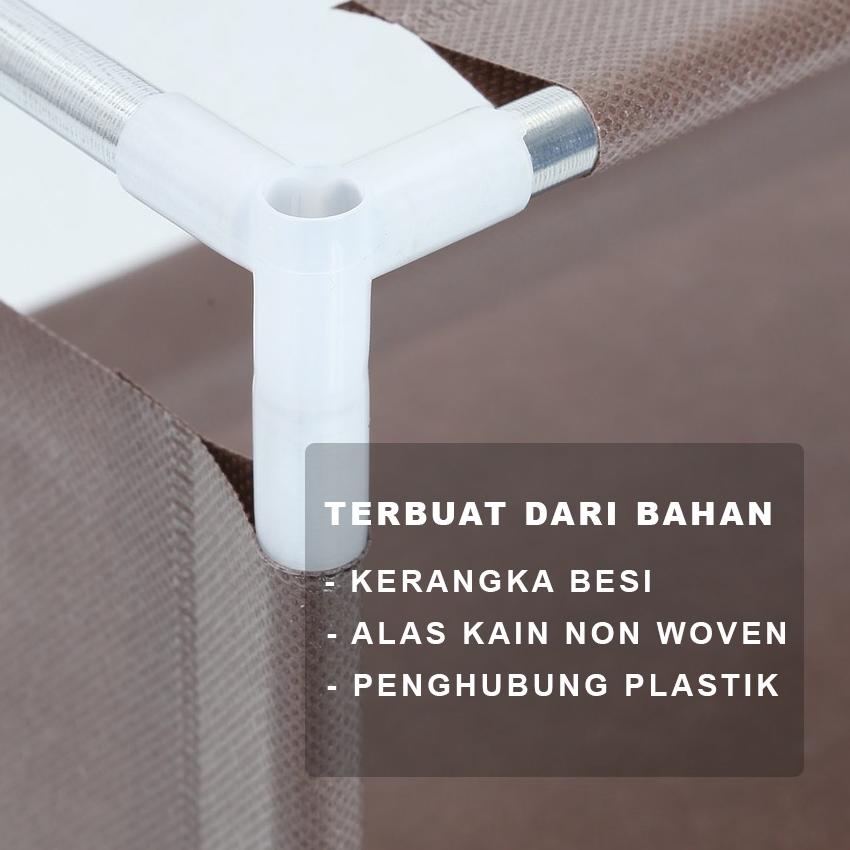 ✿ Alfaindo Rak Sepatu Portable Susun Rangka Besi RS016 Murah Kuat Praktis ➧