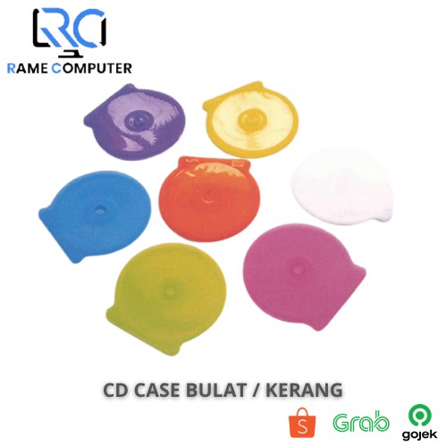 Kotak CD Case Oval / CD Kerang Tempat DVD Plastik - CDK01