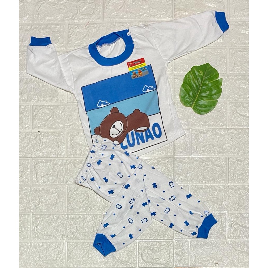 baju anak lucu murah (PP 90) motif bear hulunao setelan 318bulan