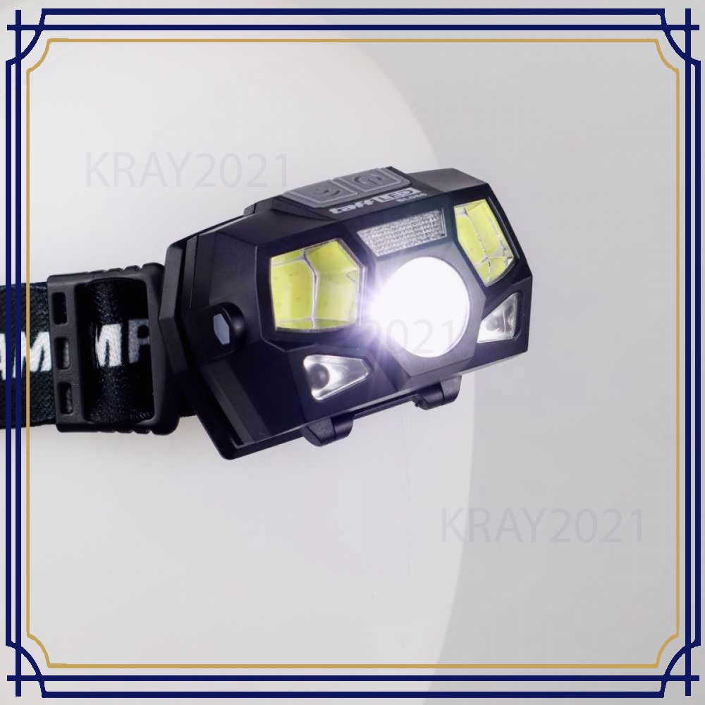 TaffLED Headlamp Rechargeable USB Motion XPE+COB 10000 Lumens BL066