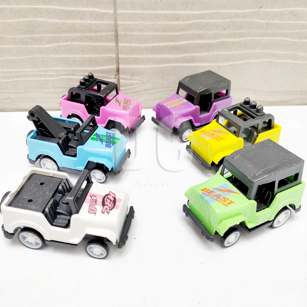 MURAH!!! Mobil Jeep Pullback Mini WARNA RANDOM