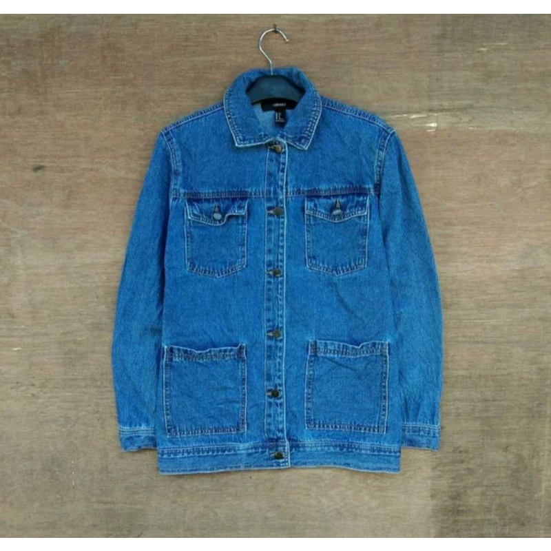 chore denim jacket forever 21 second