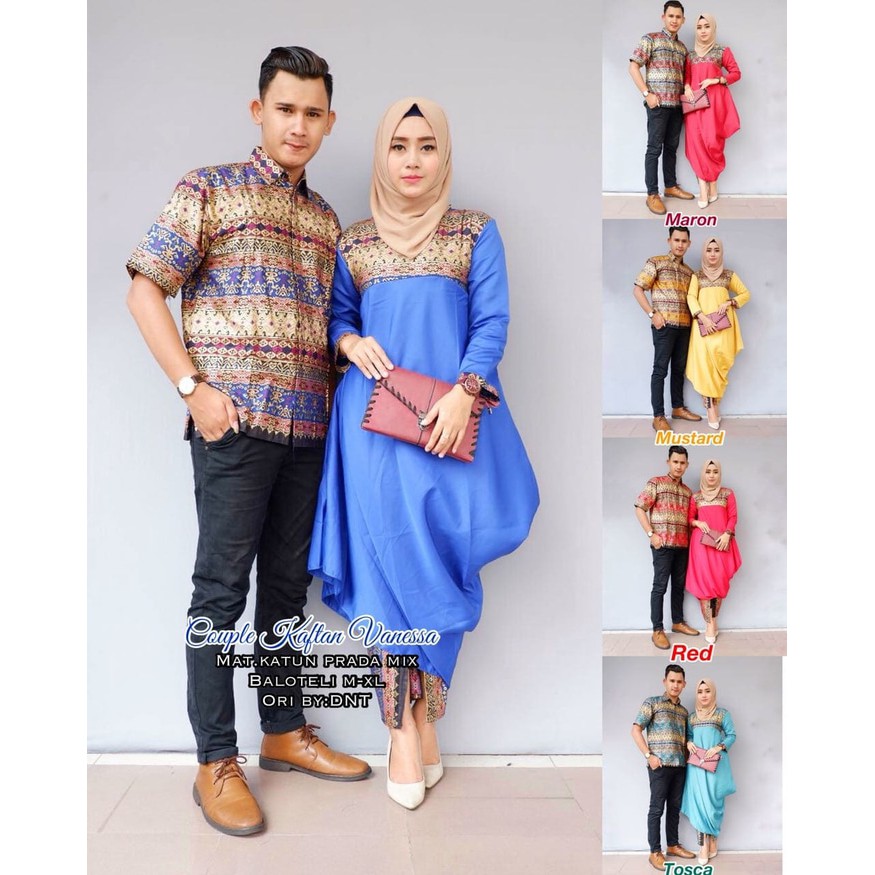 Parling Laris Batik Couple Kaftan VanesaPremium