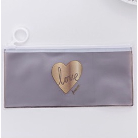 FYGALERY HL0074 Tempat Pensil Transparan Pouch Motif Lucu Serbaguna-Kode G