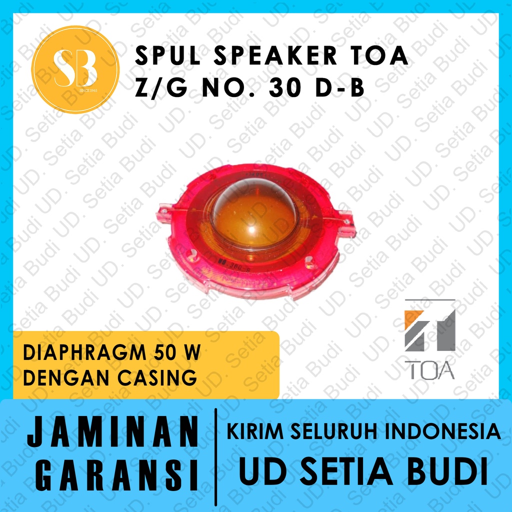 Spul Speaker TOA Z/G No. 30 D-B Diaphragm 50 W dengan Casing