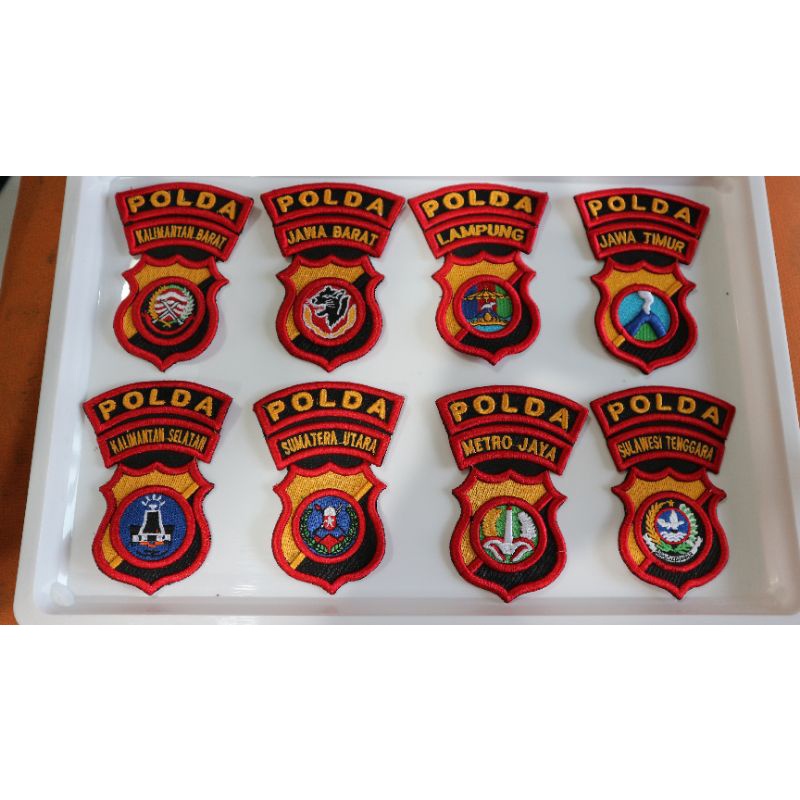 BORDIR ATRIBUT SATPAM TIMBUL POLDA