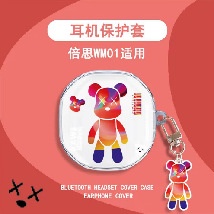 Baseus WM01 Soft Case TPU Transparan Anti Jatuh Motif Kartun Lucu Cover Proteksi Earphone Bluetooth