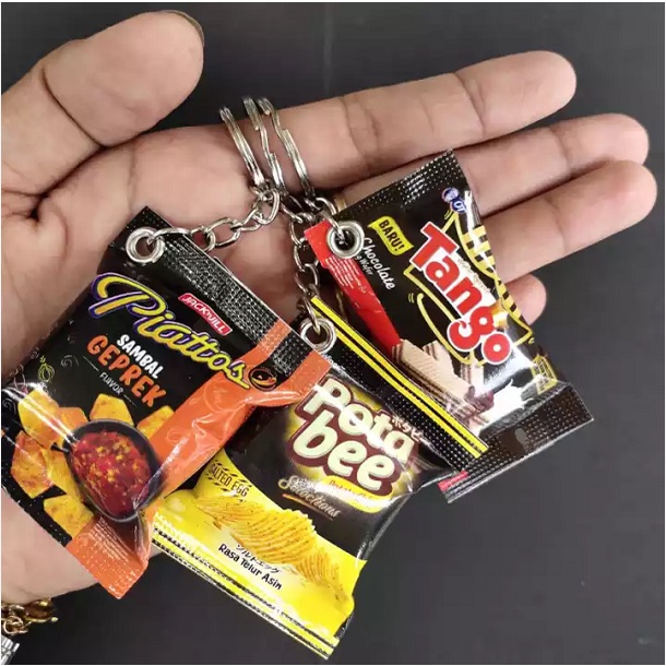 Gantungan Kunci Snack Motor Mobil Custom Unik Anime BTS Lucu Ganci Snack Nct Akrilik Boneka Murah dan Minuman Grosir Bisa Pilih Miniatur 1kg-4