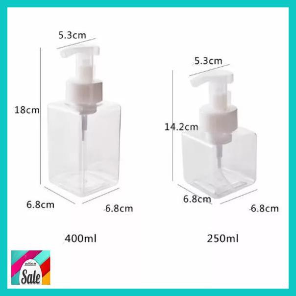 MAKEUPKEMASAN- BOTOL FOAM MAKER / BOTOL FOAM BUSA 250ML / 400ML - 250ML -KECANTIKAN.