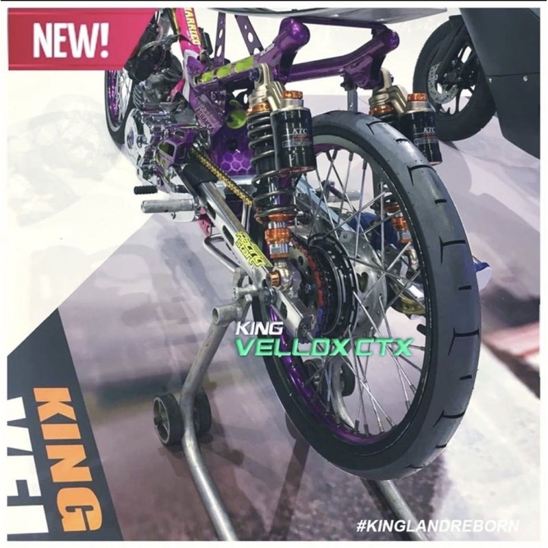 Ban Drag Kingland Vellox CTX5 60/80-17 TT (Belakang)