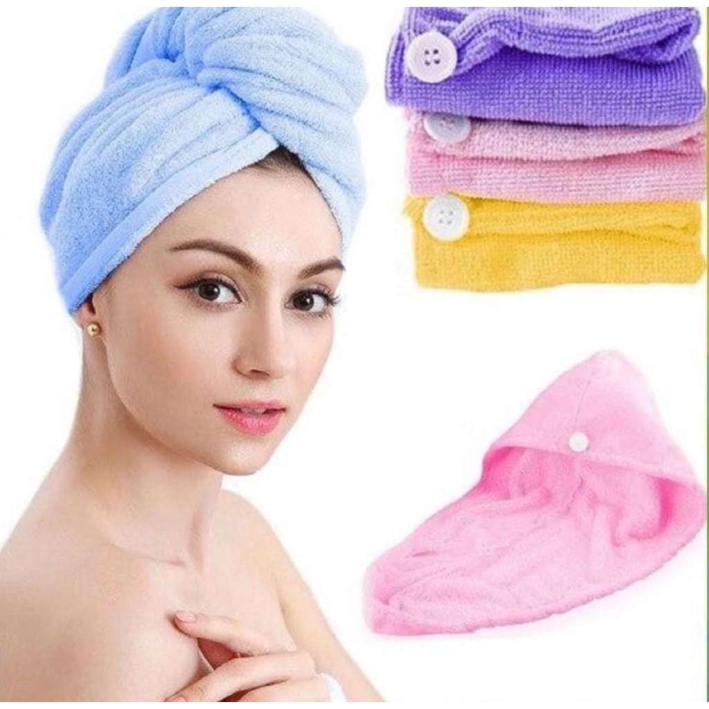 HANDUK MANDI KEPALA KERAMAS CREAMBATH - MAGIC TOWEL MICROFIBER HEAD