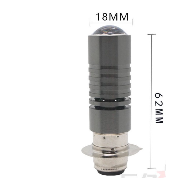 Lampu Sorot Depan Motor LED H6/BA20D & P15D 6000LM 360 Derajat 2 Cahaya 6000K & 3000K Lampu  motor-P 15D